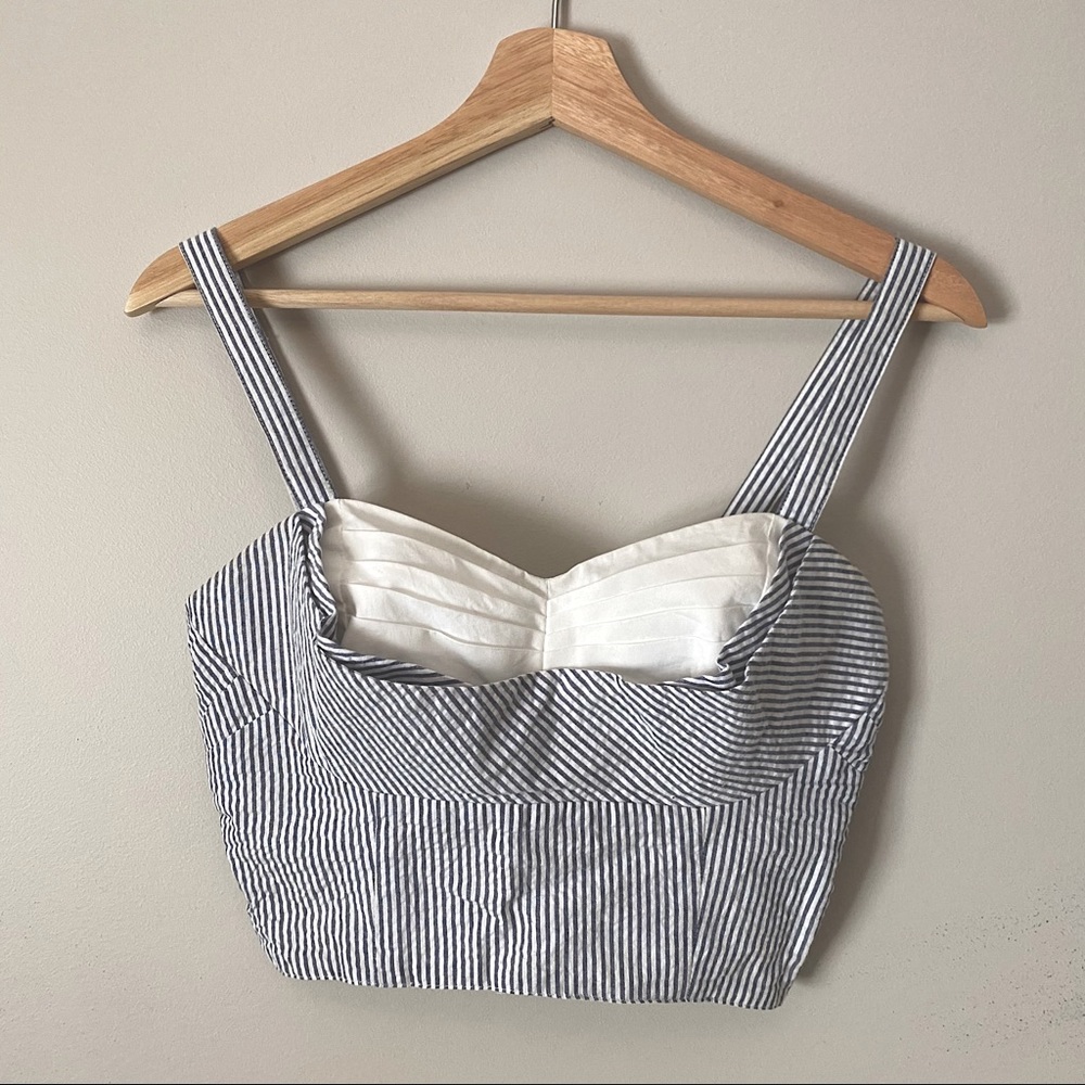 • trashy diva • Lena Seersucker Cropped Top